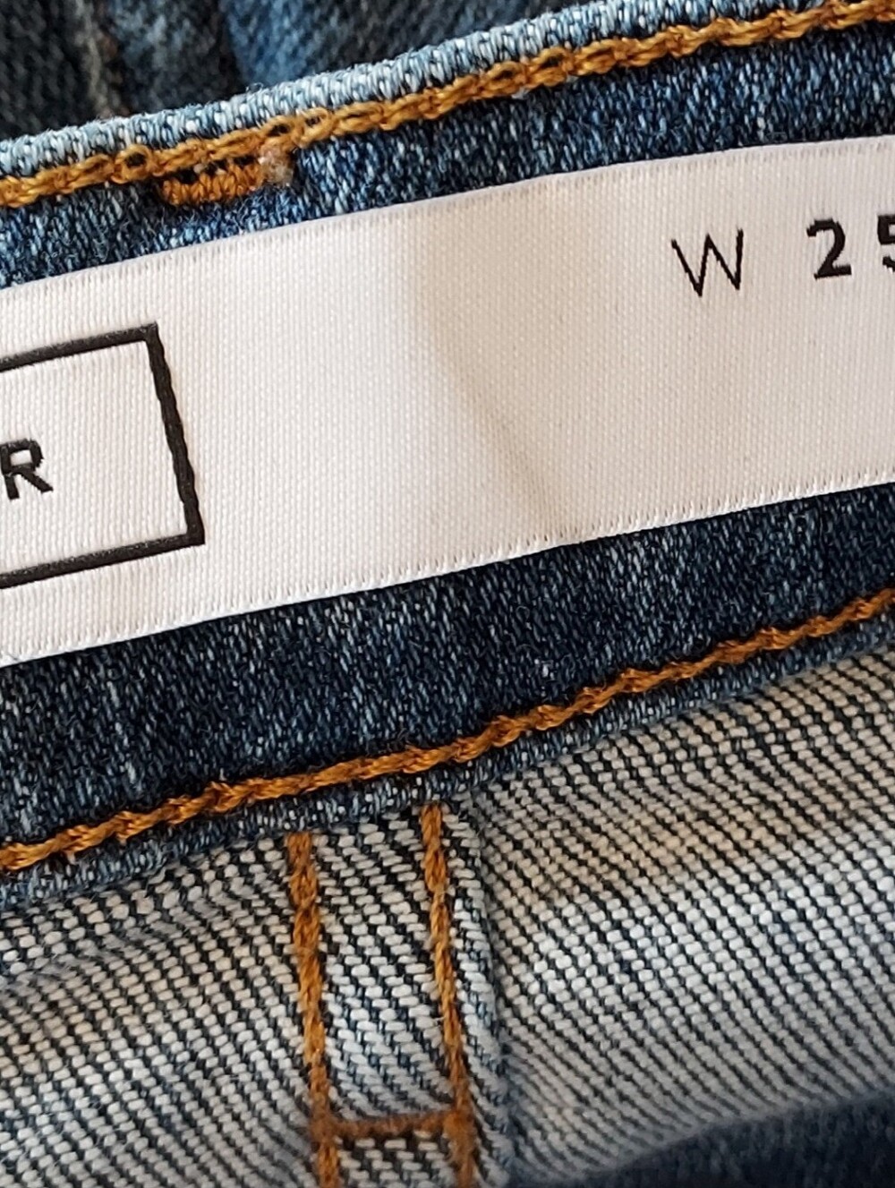 AYR The Pop Straight Denim Jeans Size 25 Short 25S Stretch Ankle Length - Picture 10 of 15